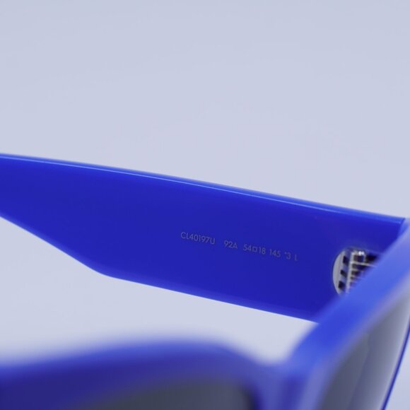 🕶️ New Celine L40197U 92A Sunglasses - Blue Frame, Smoke Lenses - Picture 6 of 9